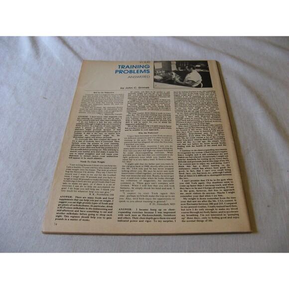 Outstanding Physique Magazine 1979 Bodybuilding Ahmet Enunula Mr World - Picture 2 of 2